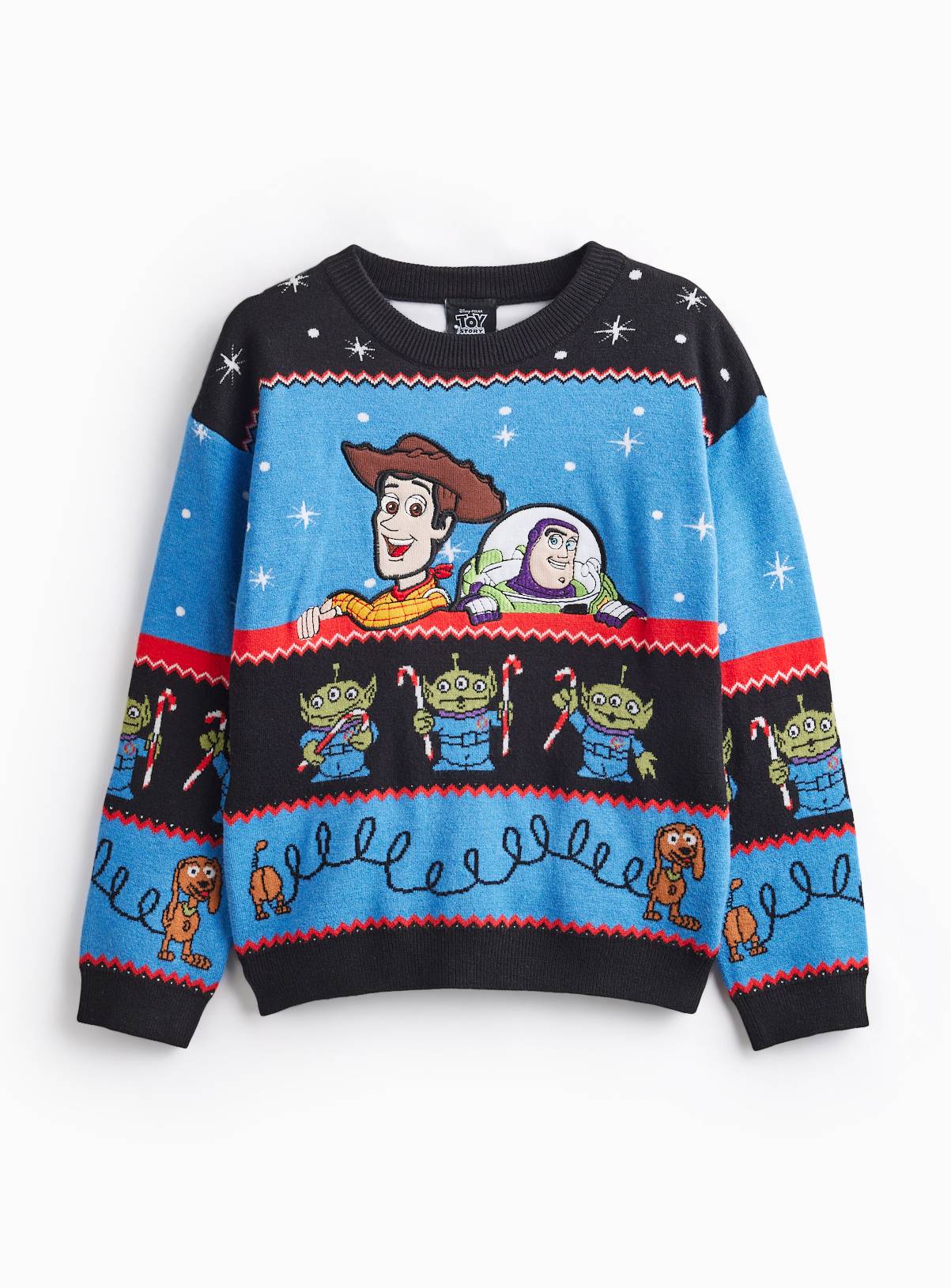 Disney Toy Story Christmas Knitted Jumper 2-3 years - Image 1